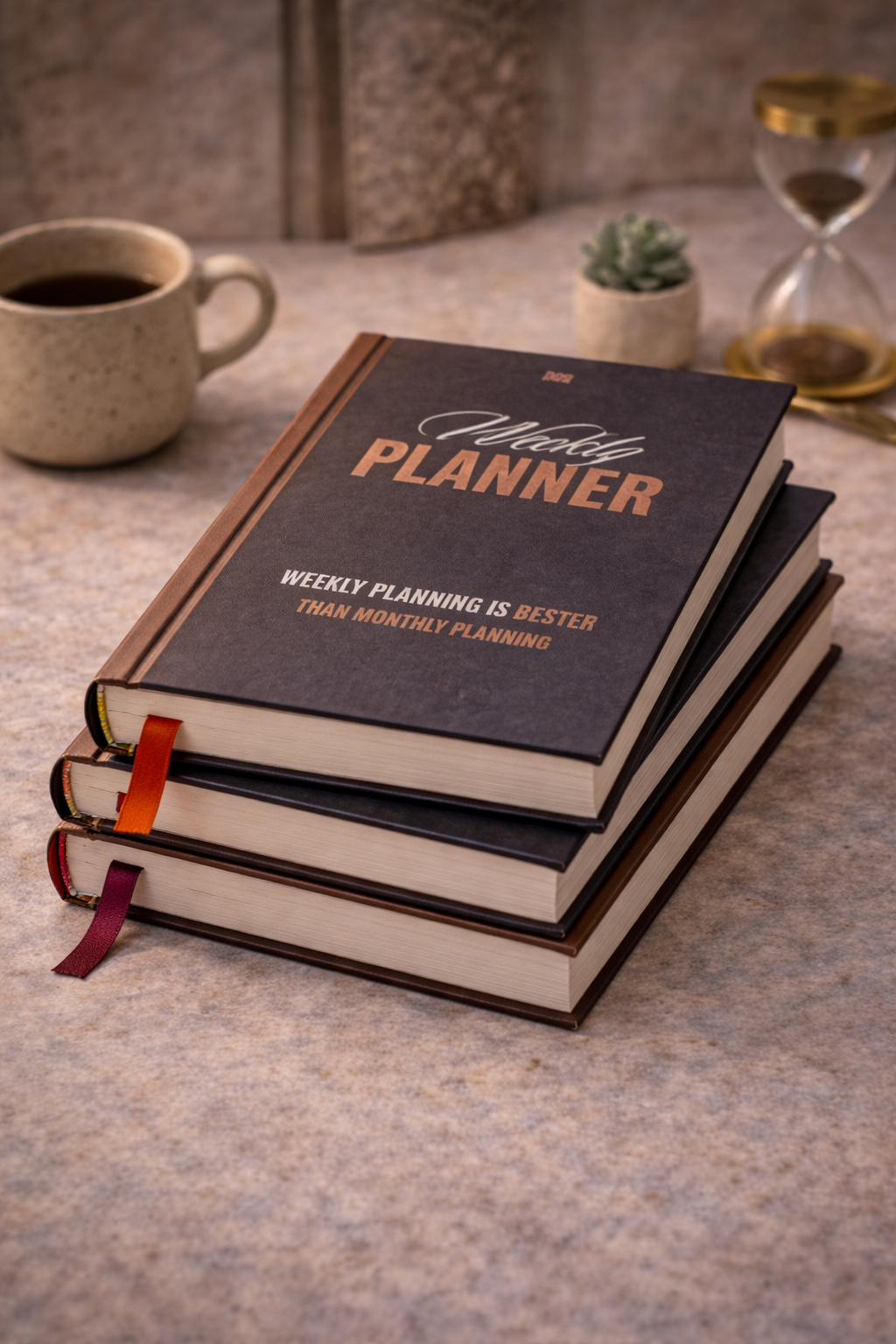 Hardcover Planner Stack